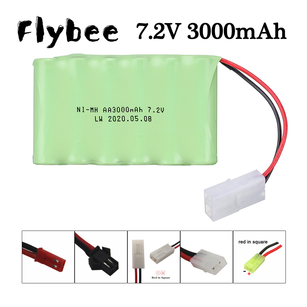 Rc Hobby Trucks - 7.2v 3000mAh Battery Tamiya/SM/JST plug For