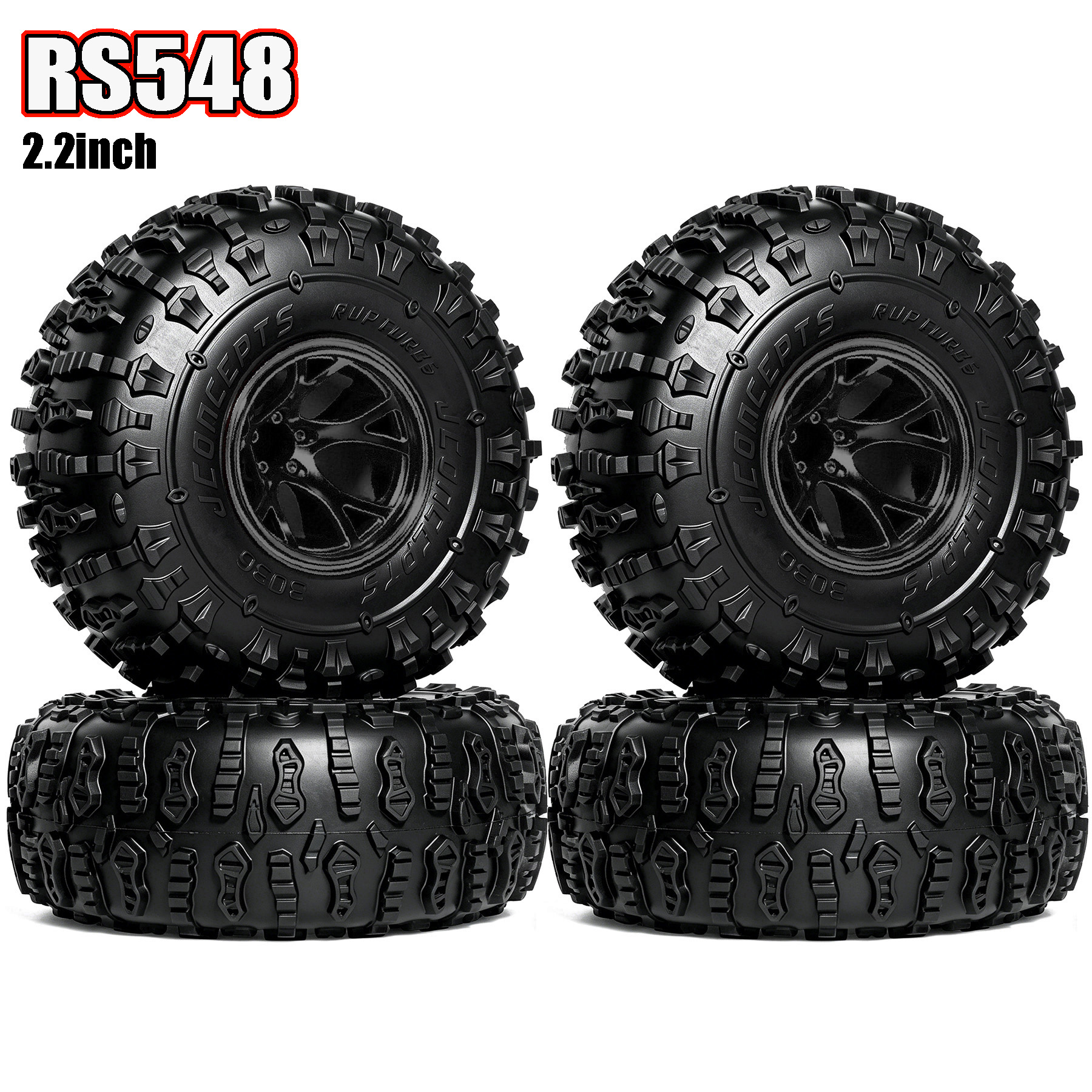 Rc Crawler 4X4 - 4pcs 148mm Rubber Tire Wheel Tyre