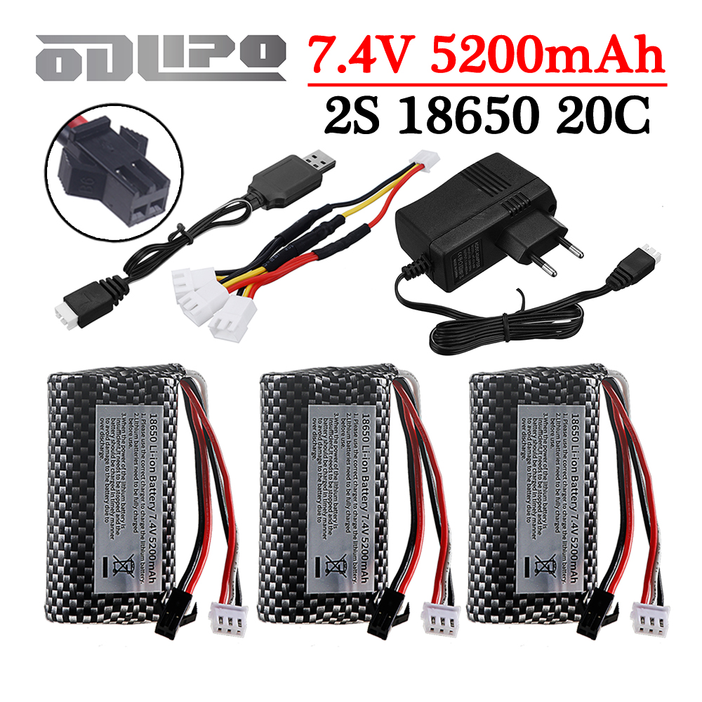 18650 7.4V 5200mAh Li-ion batt - Rc Hobby Drone 리뷰 및 가격