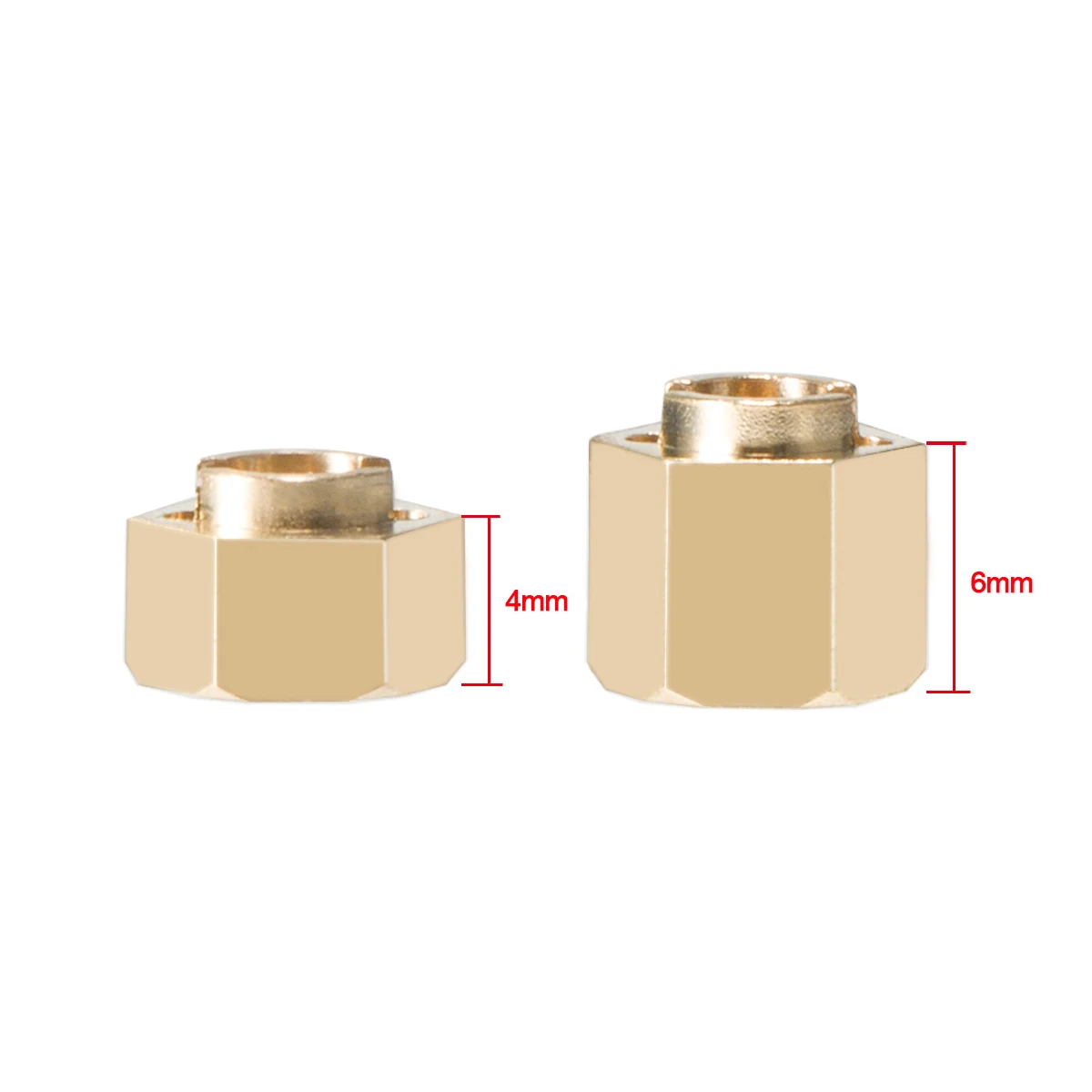 4Pcs Brass TRX4M Hex Wheels Ex - Rc Crawler 4X4 리뷰 및 가격