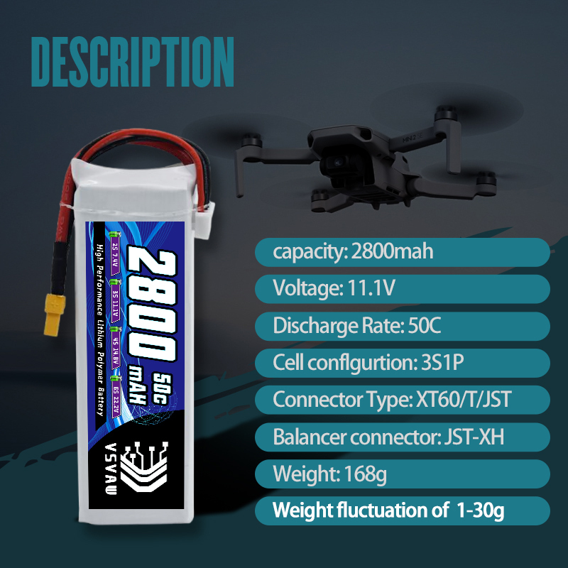 VSVAW 3S 2800mAh Lipo Battery  - Rc Hobby Trucks 리뷰 및 가격