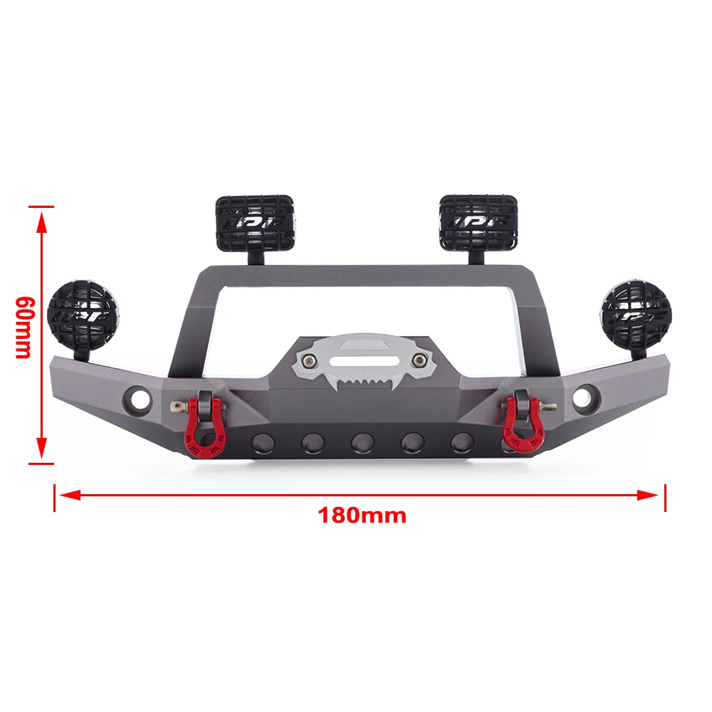 Metal Front Bumper with LED Li - Rc Crawler 4X4 리뷰 및 가격