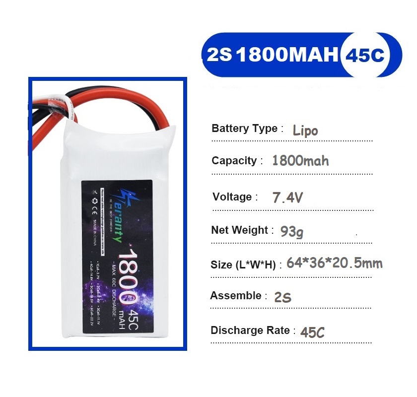 2PCS 7.4V Lipo 2S Battery 1500 - Rc Hobby Drone 리뷰 및 가격