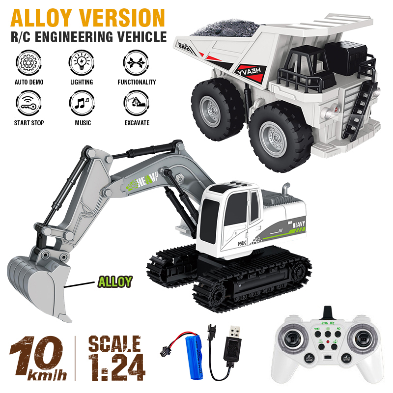 11Ch Alloy Rc Excavator 1:24 R - Rc Hobbyking Shop 리뷰 및 가격