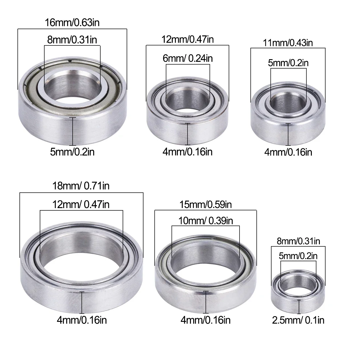 21PCS Metal Ball Bearings Kit  - Rc Crawler 4X4 리뷰 및 가격