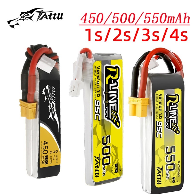 3Pcs NEW TATTU 450/500/550mAh  - Lipo Battery 4S 리뷰 및 가격