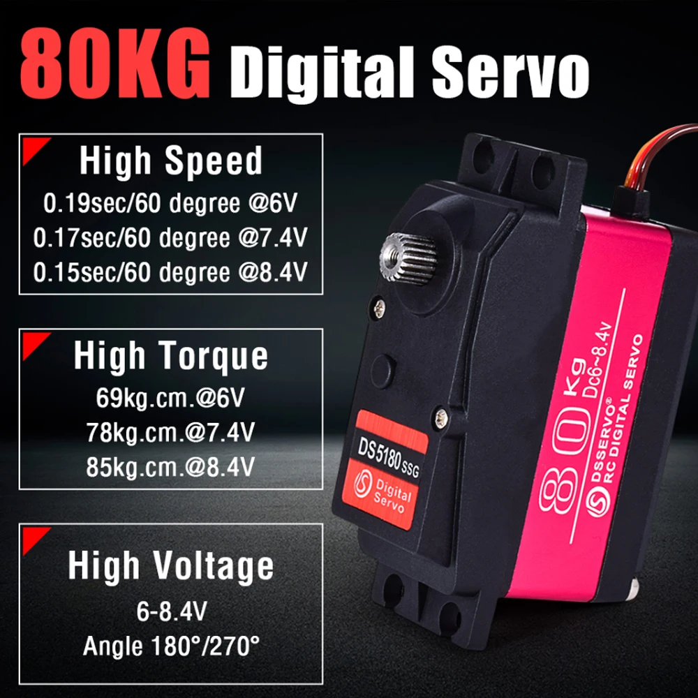 Dsservo Waterproof DS5180 80KG - Rc Hobbies 리뷰 및 가격