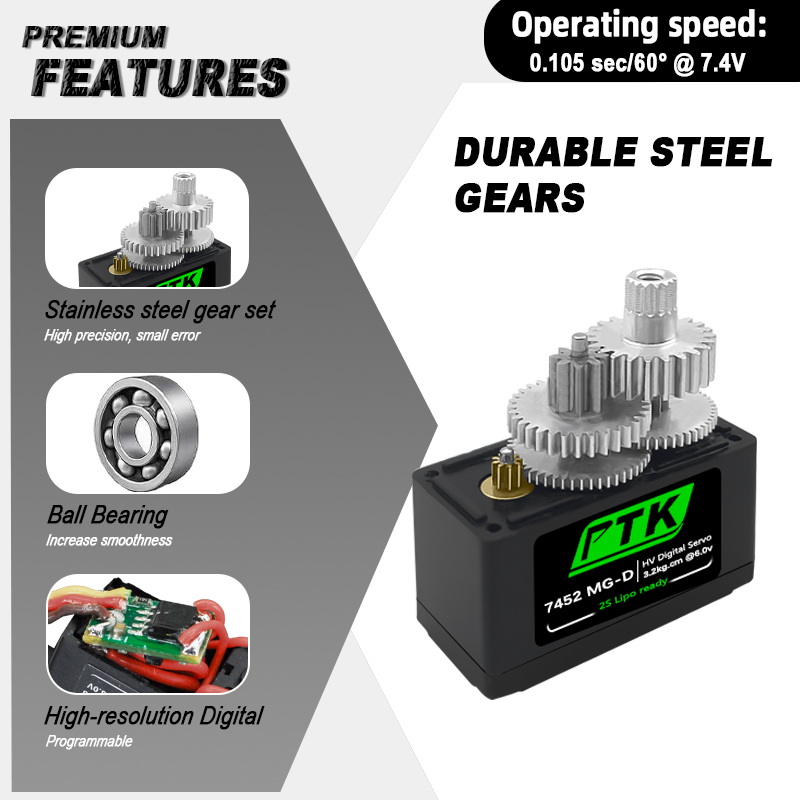 PTK 7452 MG-D 9g Digital Servo - Rc Hobbies 리뷰 및 가격